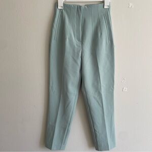 New Zara Mint Green Trousers S High-waisted slack/pants